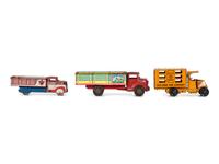 Three Marx Pressed Steel and Tin Truck Toys