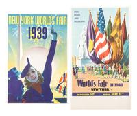 [POSTERS]. Group of 4 posters promoting the New York World's Fair of 1939-40, comprising: