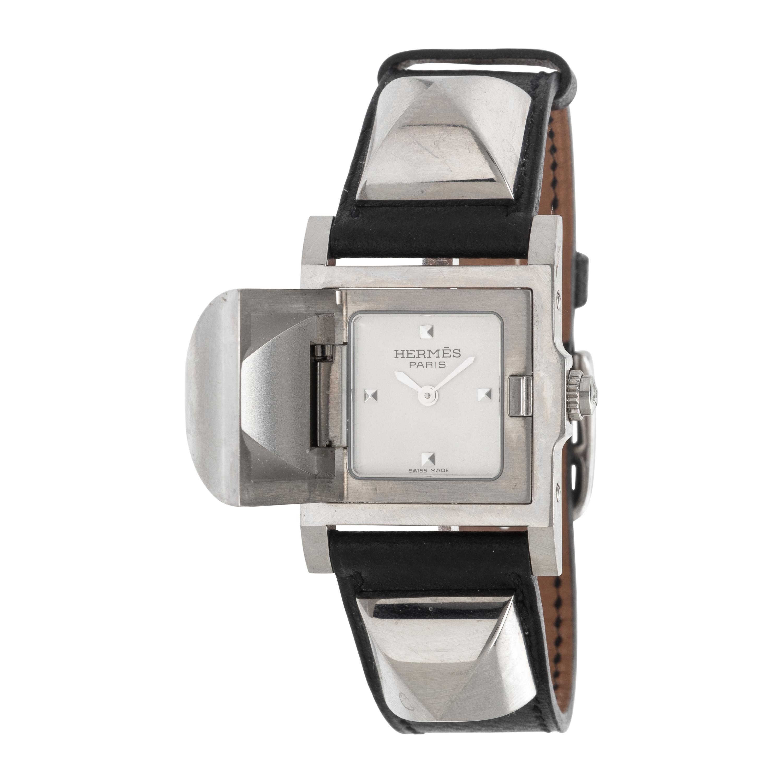 Hermès, Ref. ME2.210, Stainless Steel 'Médor' Surprise Watch