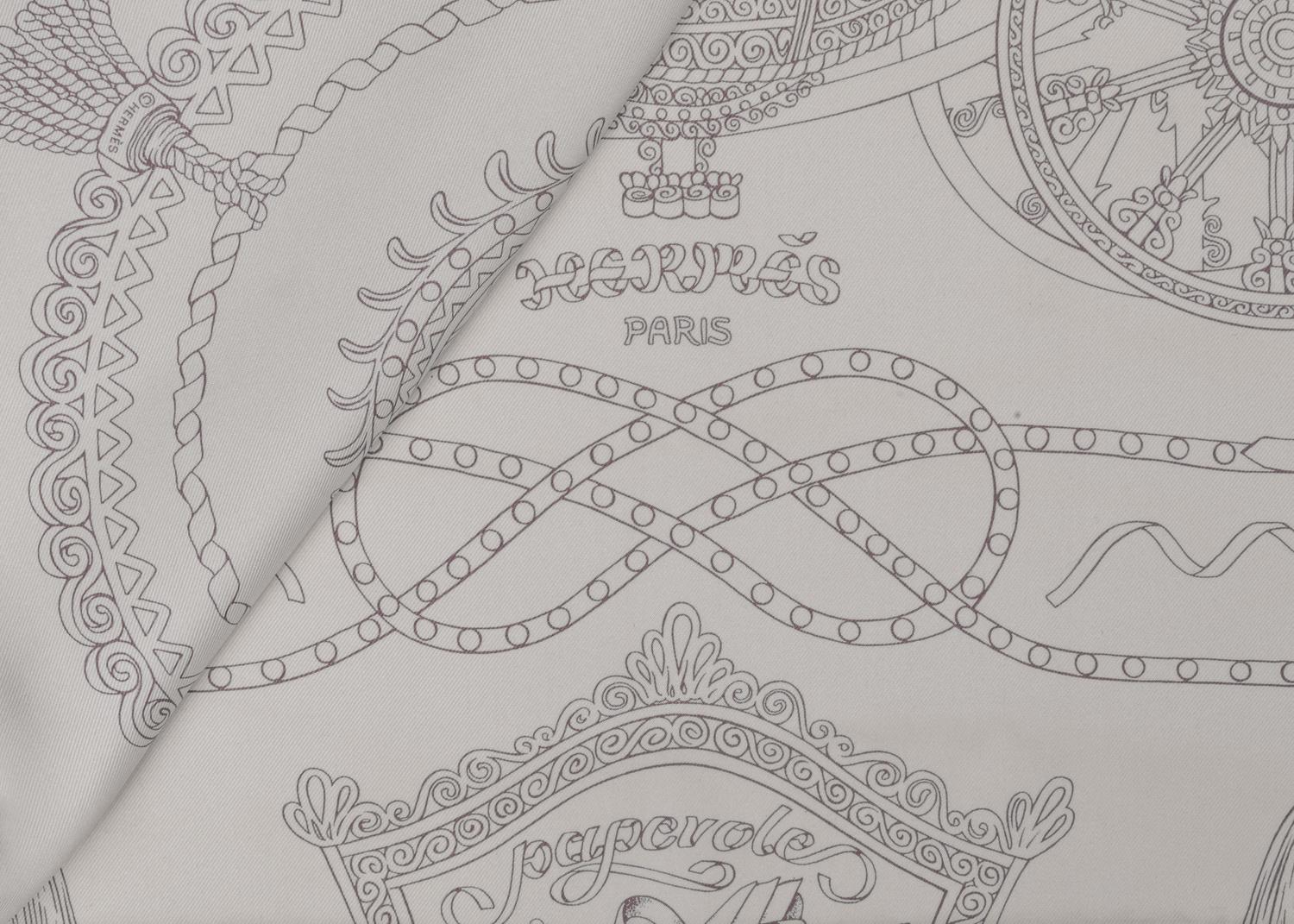 Three Hermès Silk Scarves