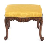 A George II Carved Mahogany Stool