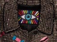 LIBERTINE, EMBROIDERED TWEED COAT