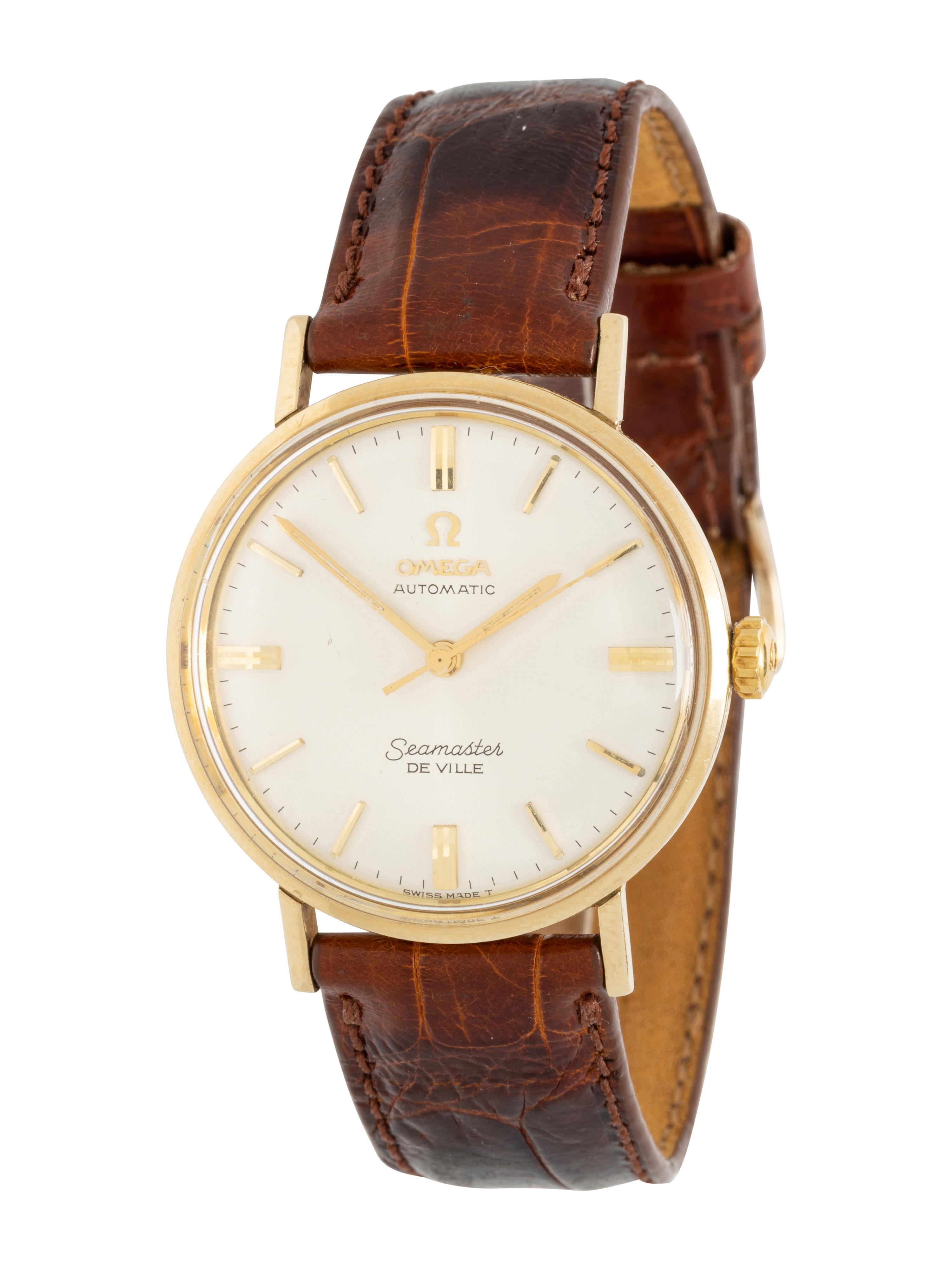 OMEGA, REF. LL6590-1 14K YELLOW GOLD 'SEAMASTER DE VILLE' WATCH
