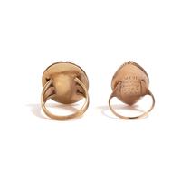 VICTORIAN, TWO YELLOW GOLD MOURNING RINGS