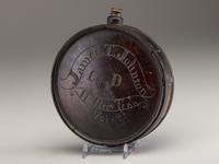 [CIVIL WAR]. Confederate canteen identified to James T. Johnson, Co. D, 11th Tennessee Infantry Regiment and previously owned by Private John F. Wichterman, Co. G, 49th Ohio Infantry Regiment.