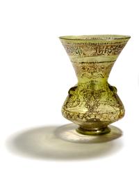 An Enameled Glass Mosque Lamp