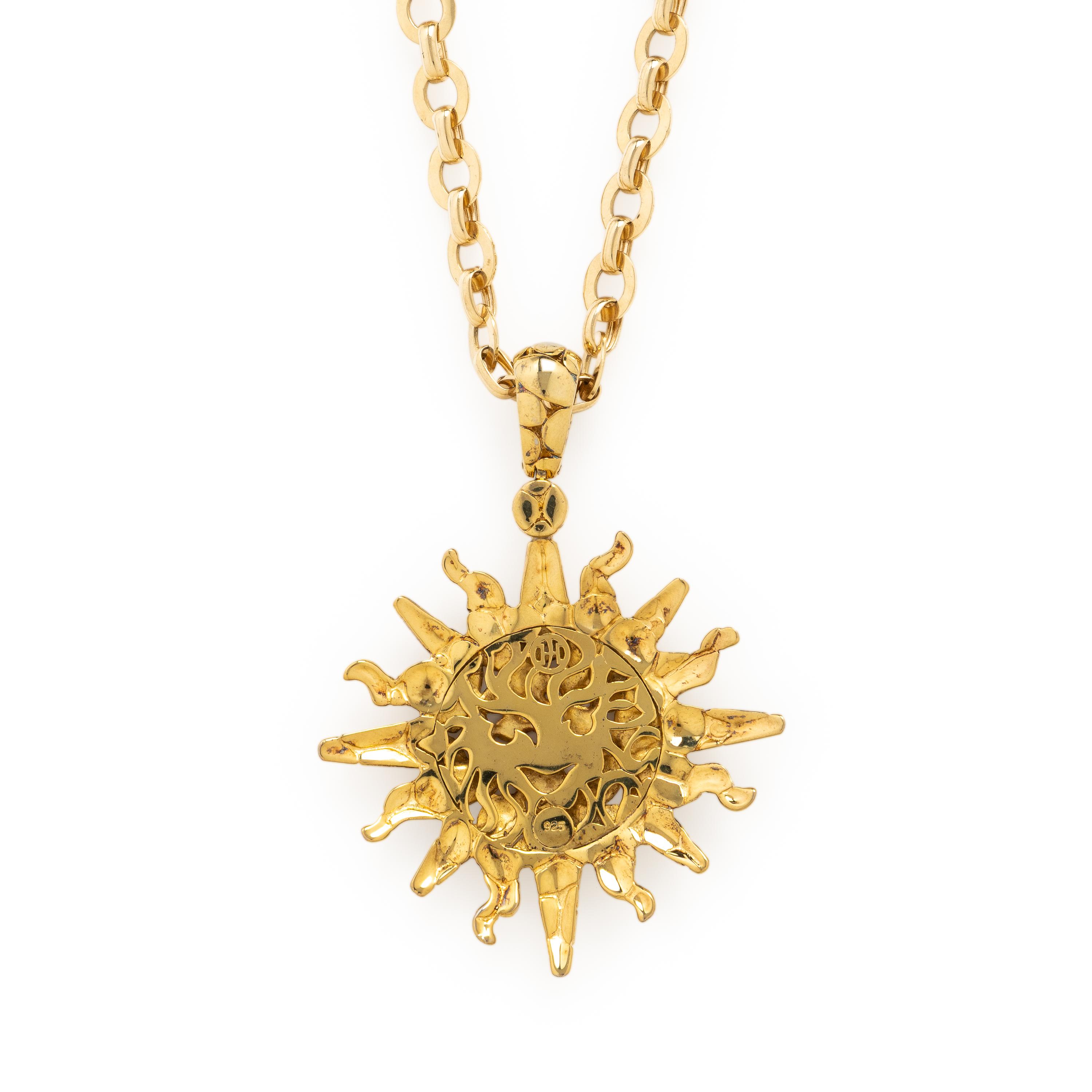 John Hardy, Star Pendant with Unsigned Yellow Gold Chain