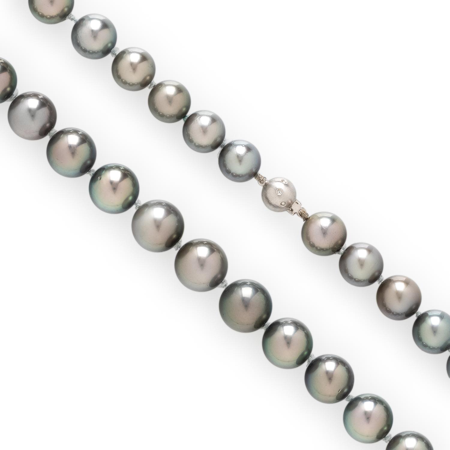 CULTURED GRAY PEARL NECKLACE