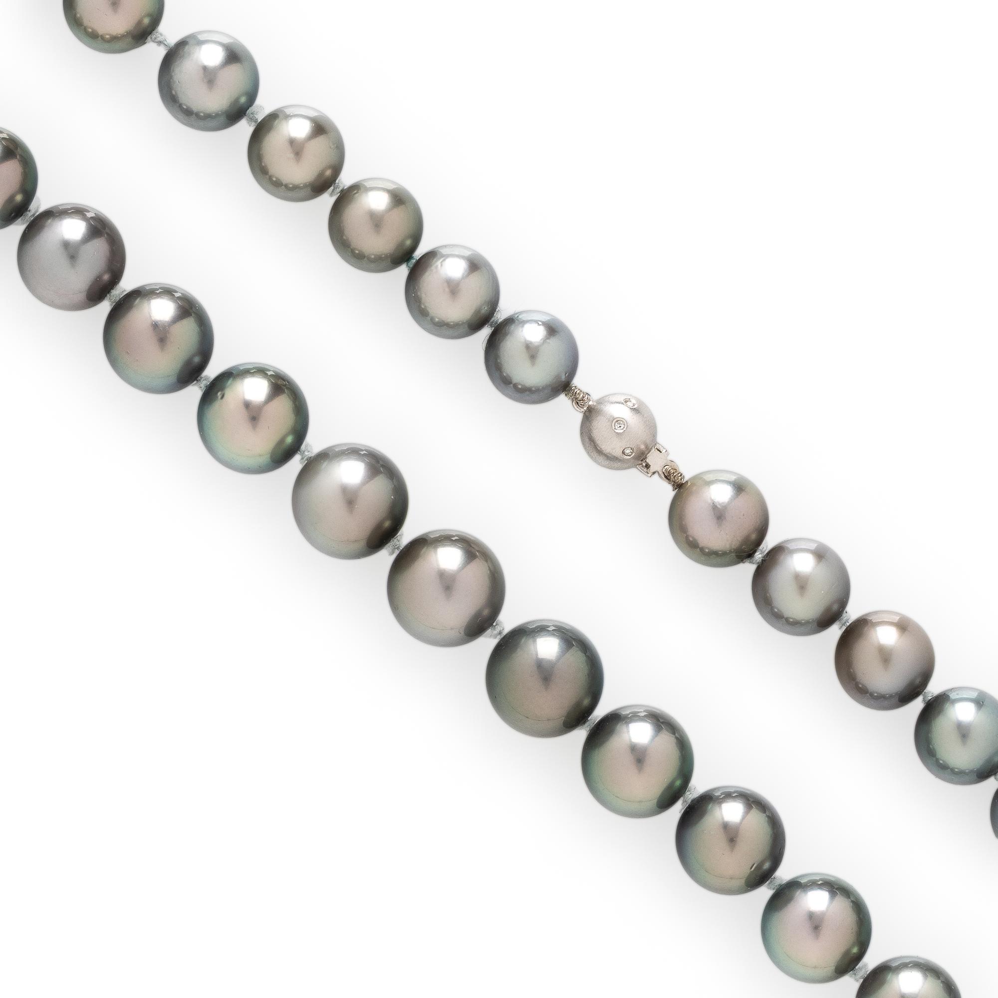 CULTURED GRAY PEARL NECKLACE