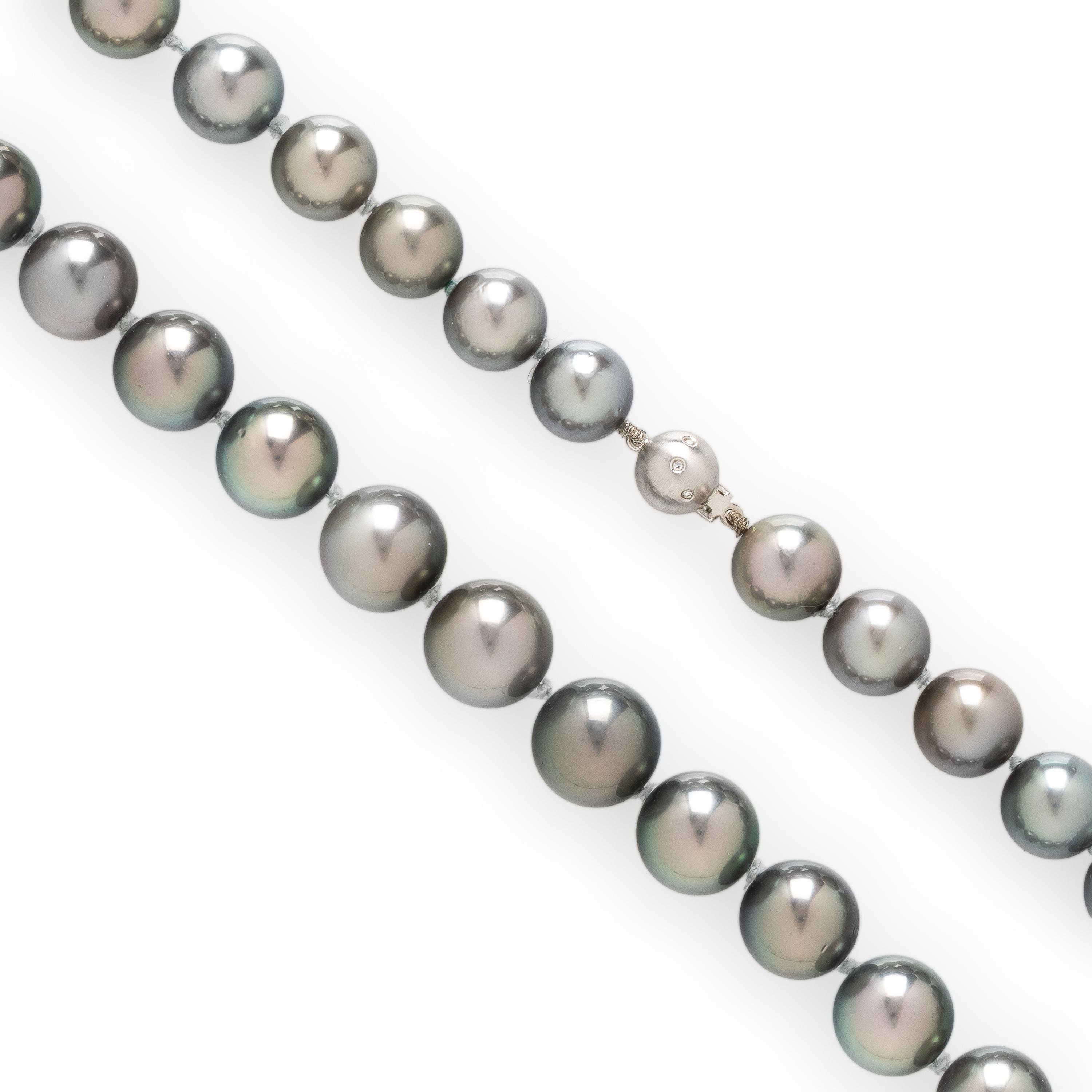 CULTURED GRAY PEARL NECKLACE