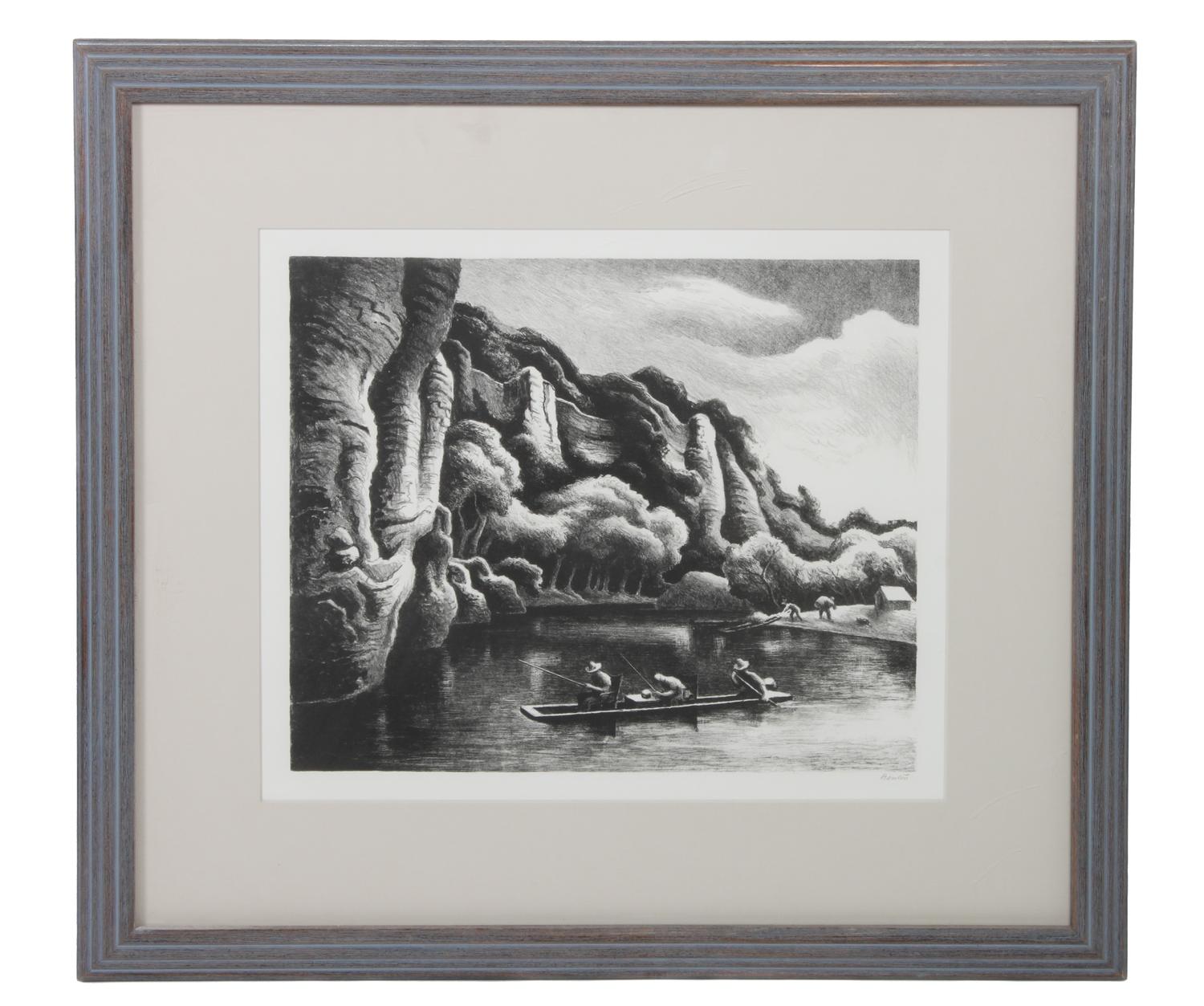 Thomas Hart Benton, (American, 1889-1975), Making Camp, 1972