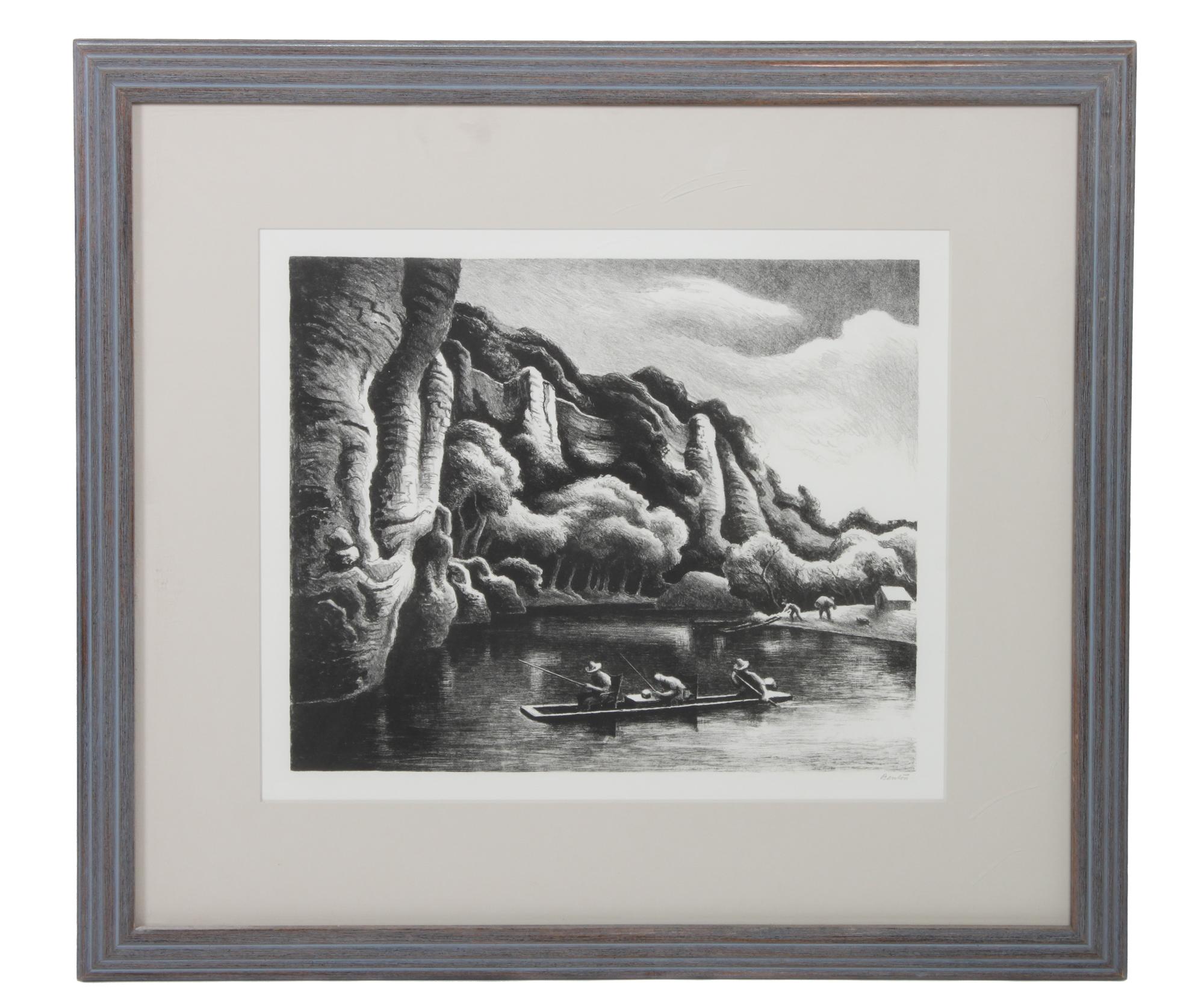 Thomas Hart Benton, (American, 1889-1975), Making Camp, 1972