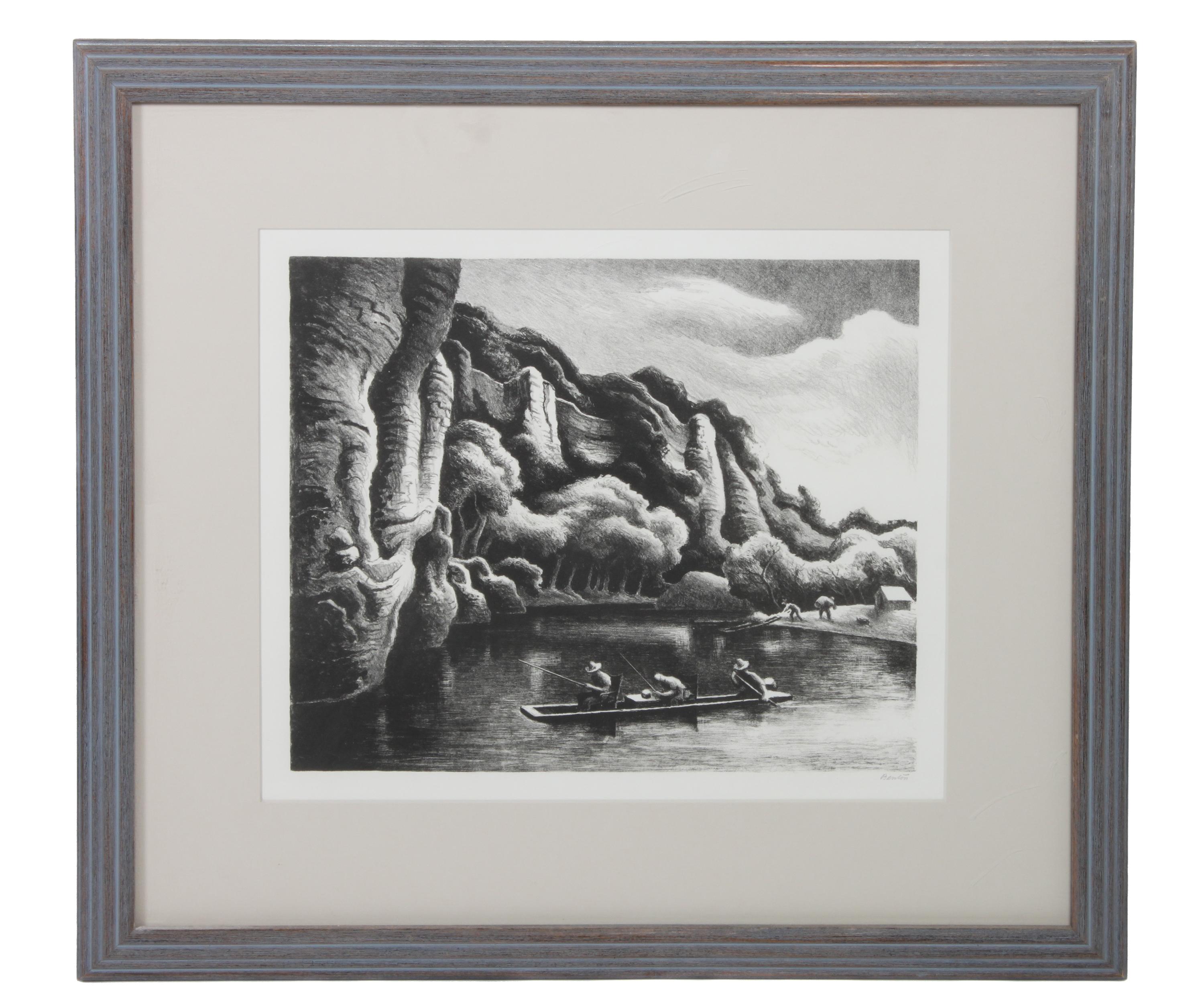 Thomas Hart Benton, (American, 1889-1975), Making Camp, 1972