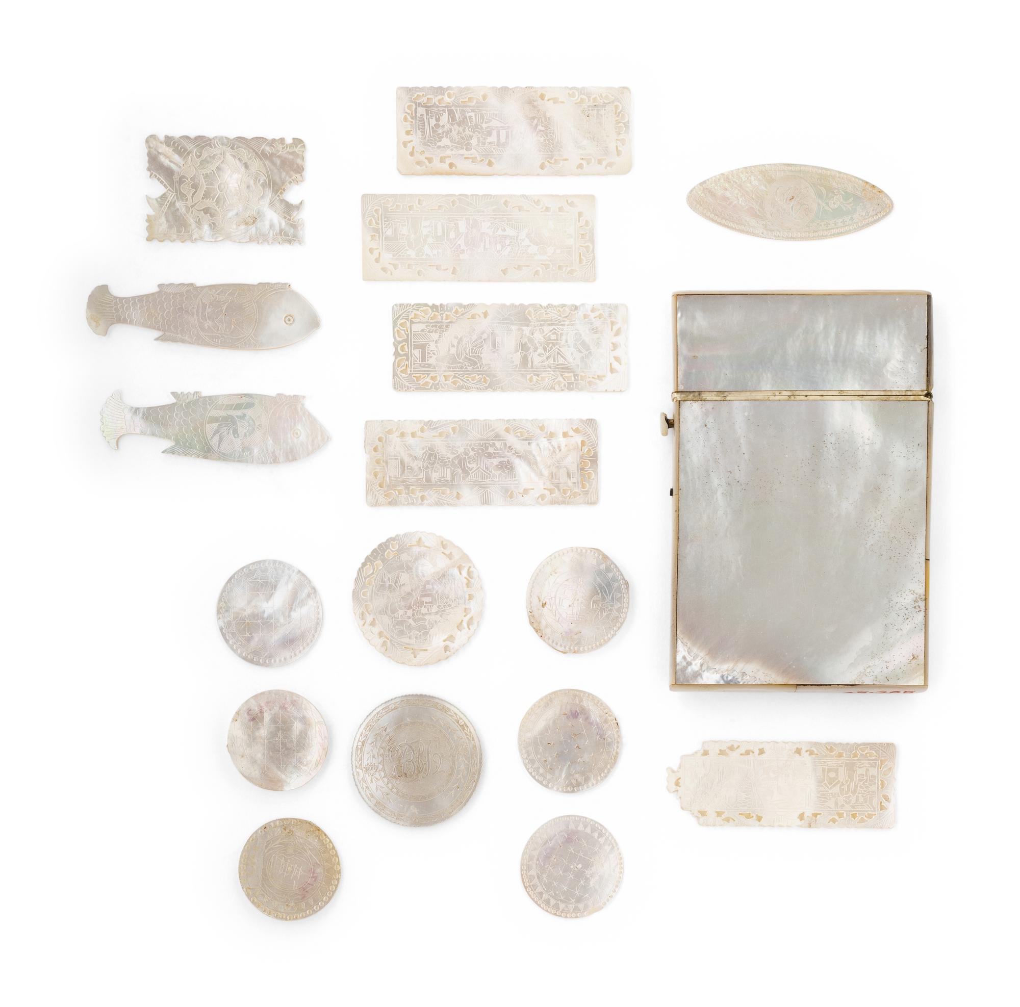 A Collection of Eighteen Mother-of-Pearl Articles