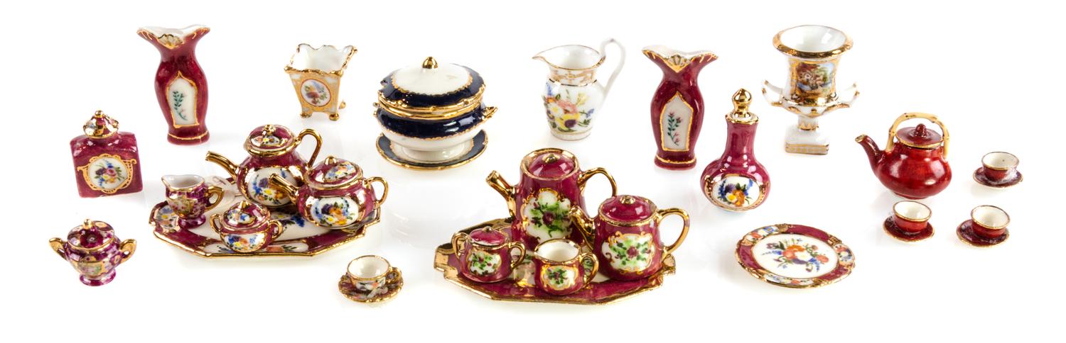 A Collection of Porcelain Articles Width of widest platter 1 3/4 inches. — Jean E. Yingling
