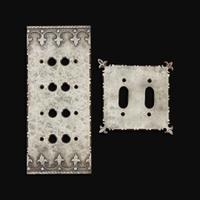 Samuel Yellin Two Switch Plate Covers, circa 1920s