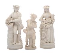 A Pair of Bisque Porcelain Figures