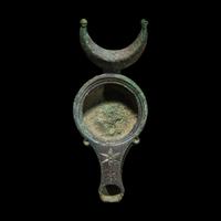 A Roman Bronze Oil Lamp