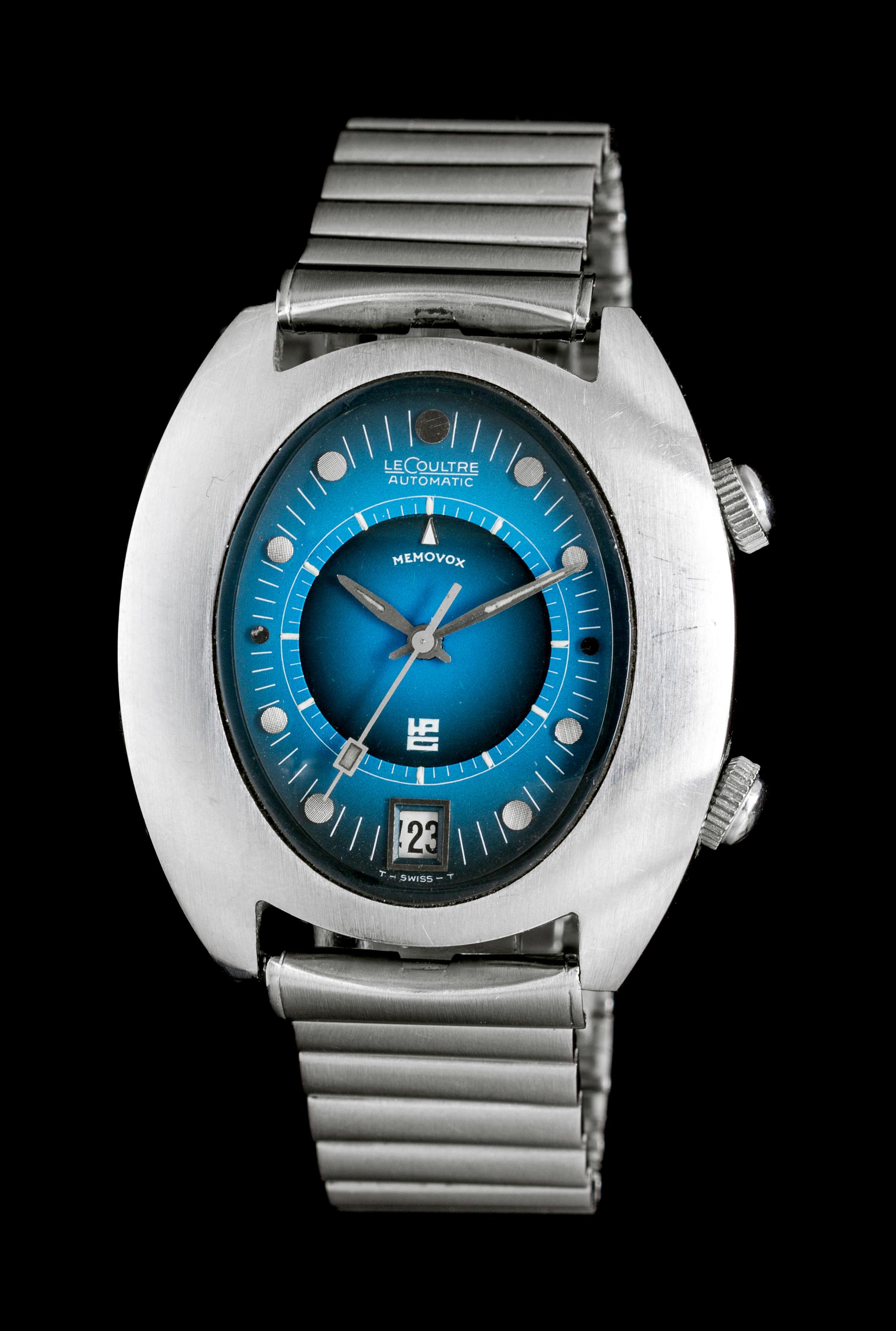 A Stainless Steel HPG Memovox Wristwatch, Jaeger LeCoultre, Circa 1970,