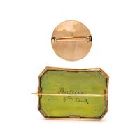 COLLECTION OF YELLOW GOLD BROOCHES