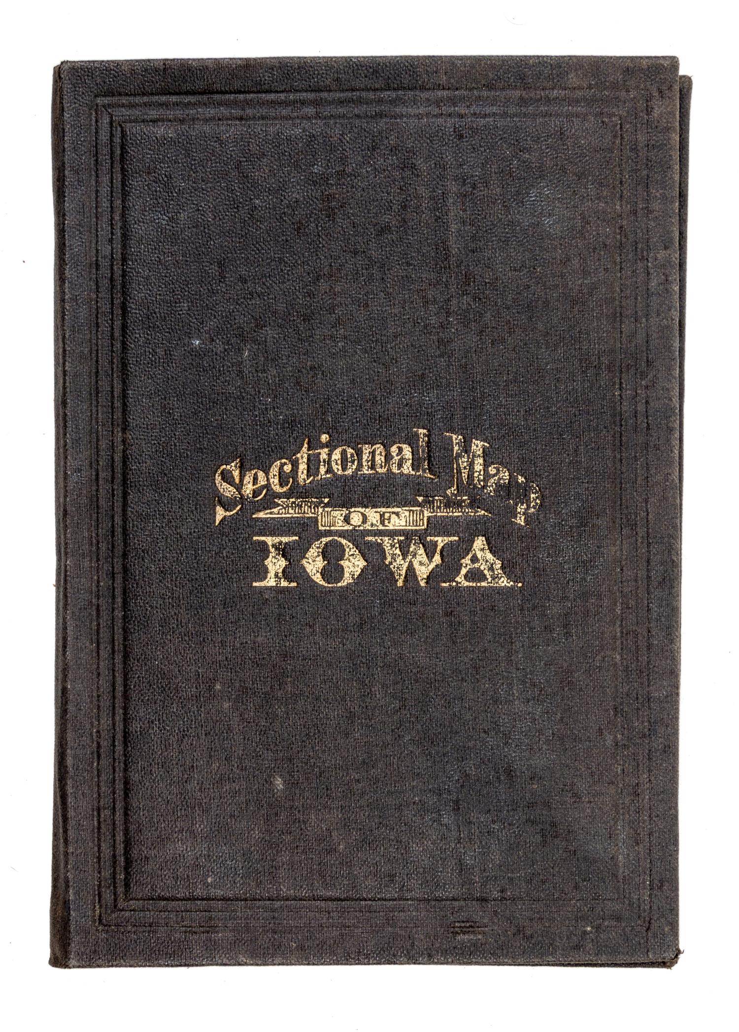 (MAP, IOWA) CHAPMAN, SILAS. Sectional Map of the State of Iowa. Chicago, 1868.