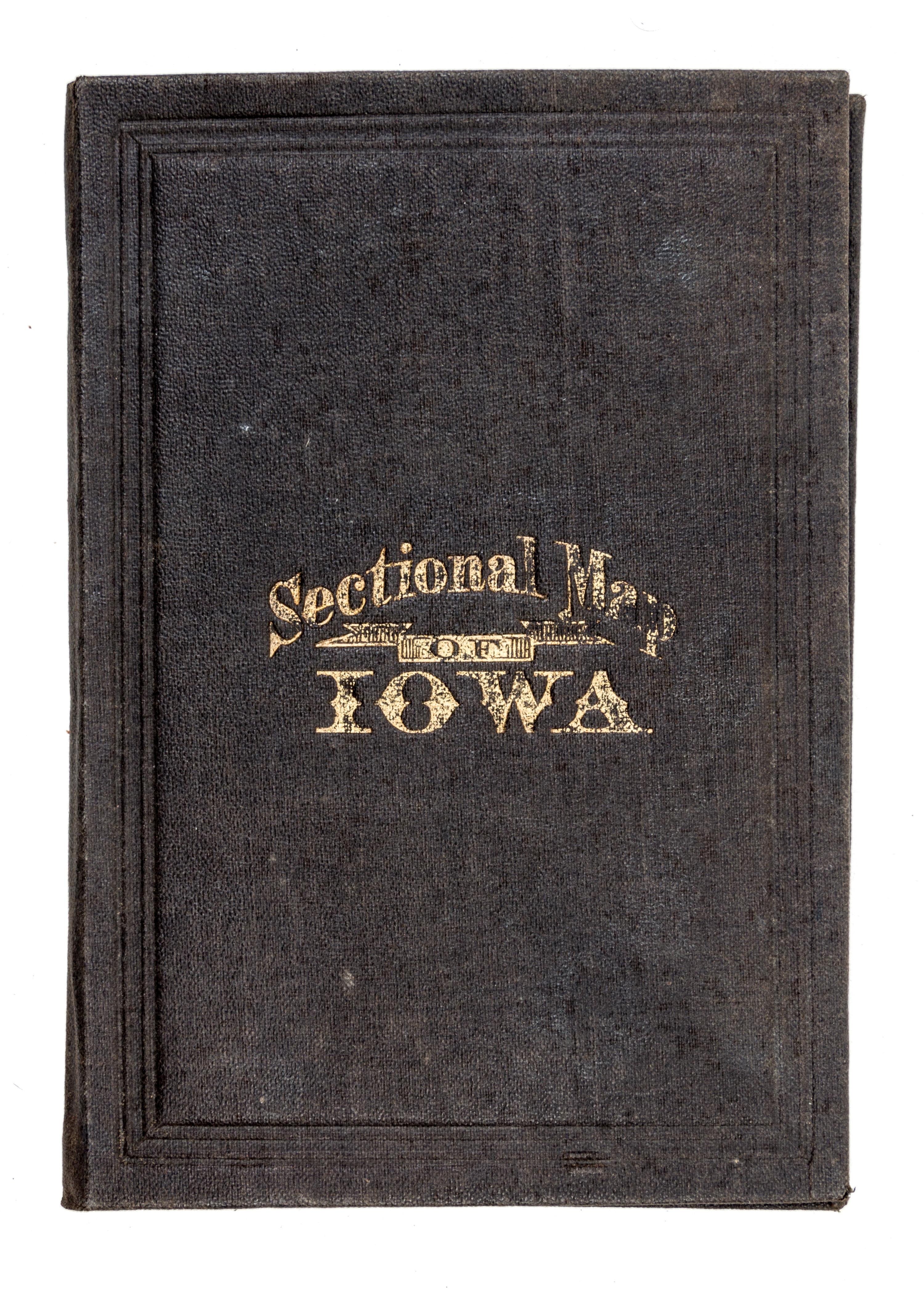 (MAP, IOWA) CHAPMAN, SILAS. Sectional Map of the State of Iowa. Chicago, 1868.