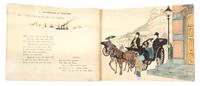 EDWARDS, OSMAN. Residential Rhymes. Tokyo, n.d. [c. 1900] with 22 color woodblocks on crepe paper.