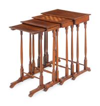 A William IV Rosewood Quartetto Nesting Table