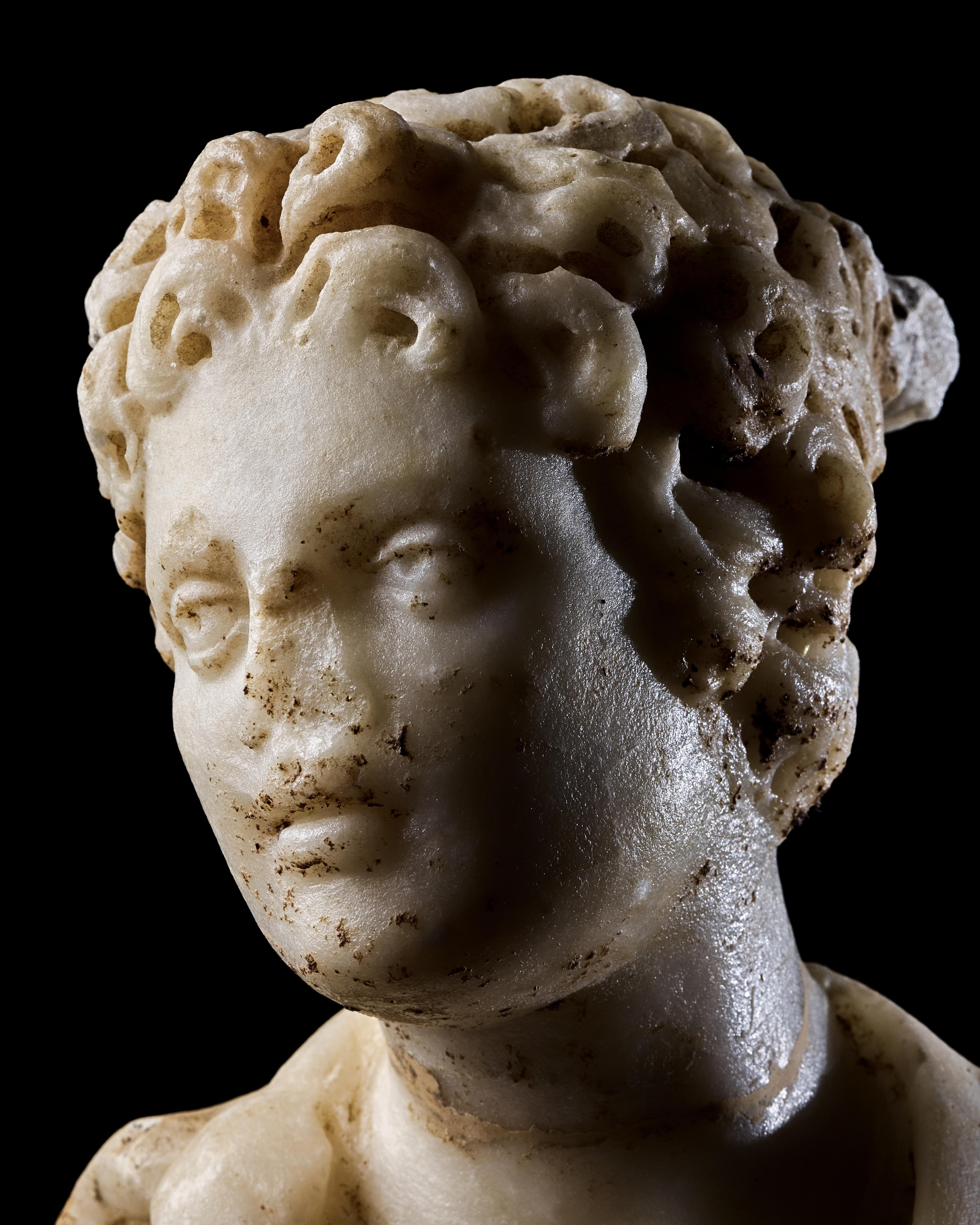 A Roman Marble Portrait Bust of a Youth