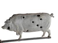 A Molded Sheet Metal Pig Weathervane