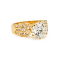 YELLOW GOLD AND DIAMOND JEWELRY SUITE