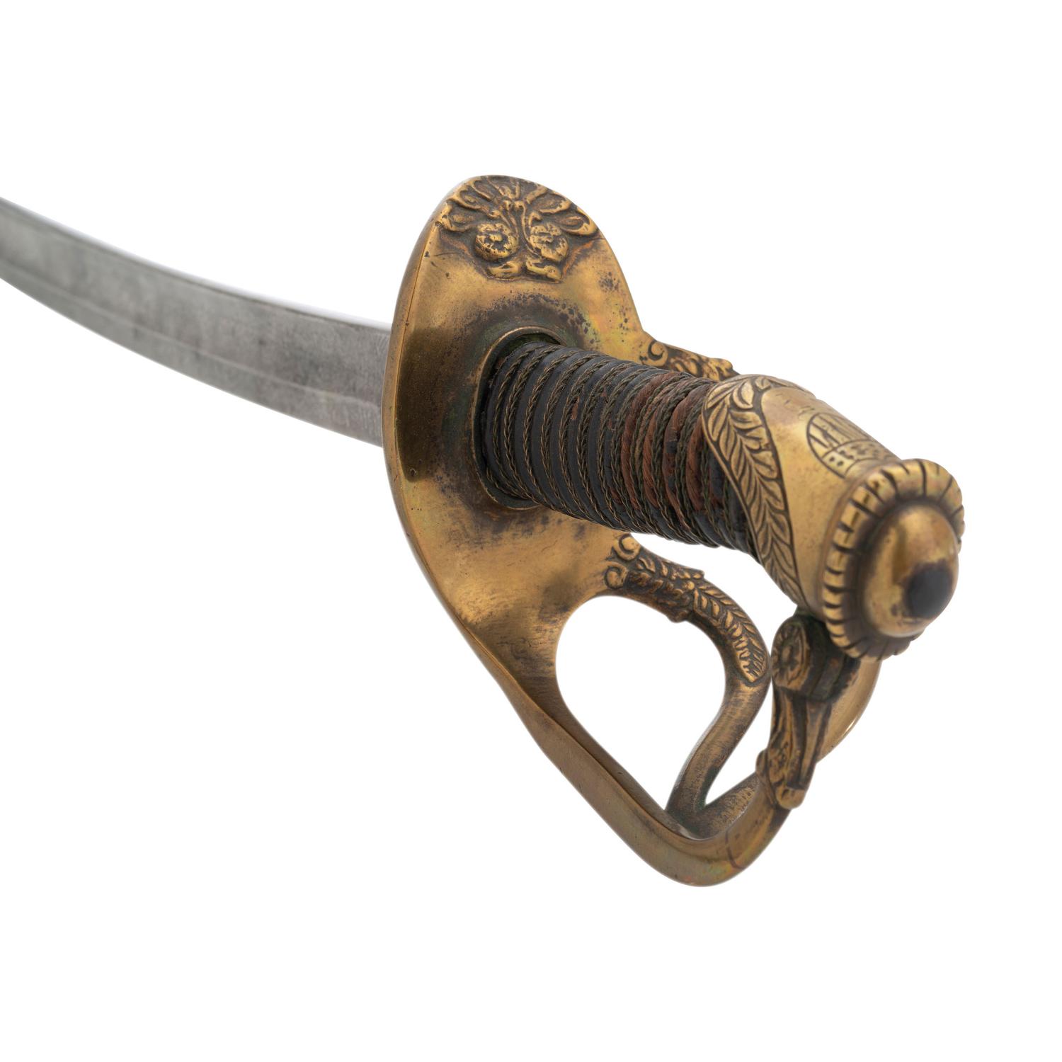 Imported 1840 Type Heavy Cavalry Officers Saber Presented to Lt. James Bradley - 131st NY Volunteers