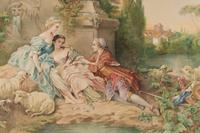 A Continental Wool Tapestry (20th Century)