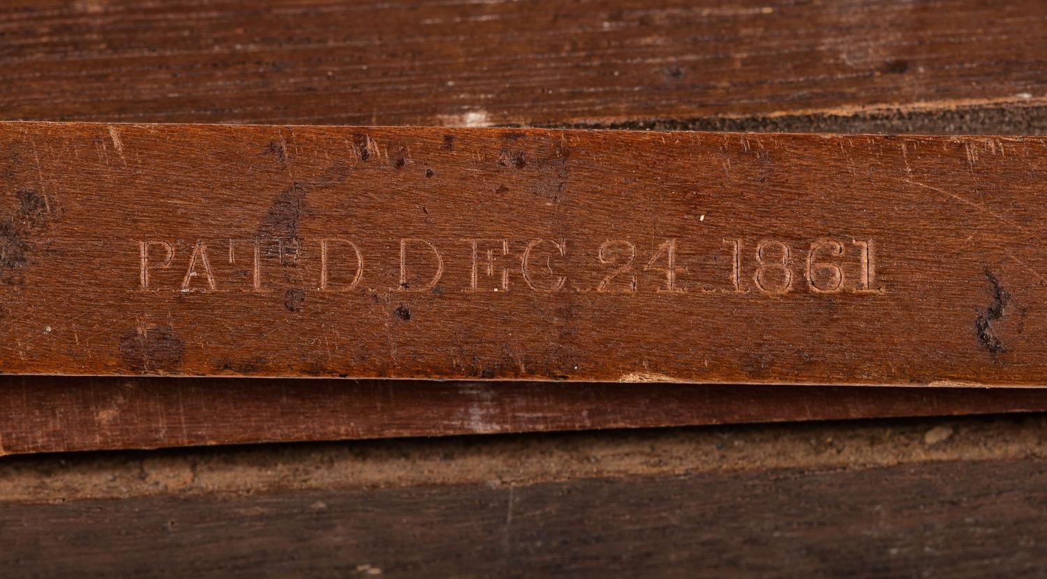 Civil War-era writing kit patented by George Hathaway, 1861.
