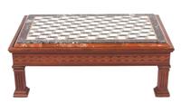 A Contemporary Pietra Dura Low Table Height 15 x width 41 1/2 x depth 26 inches.