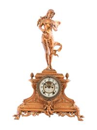 An Ansonia Figural Mantel Clock