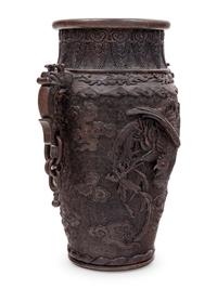 A Bronze Handled Vase