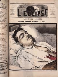 L'Eclipse Satirical Weekly Journal Bound in 3 Folios, Illustrations by Andre Gill