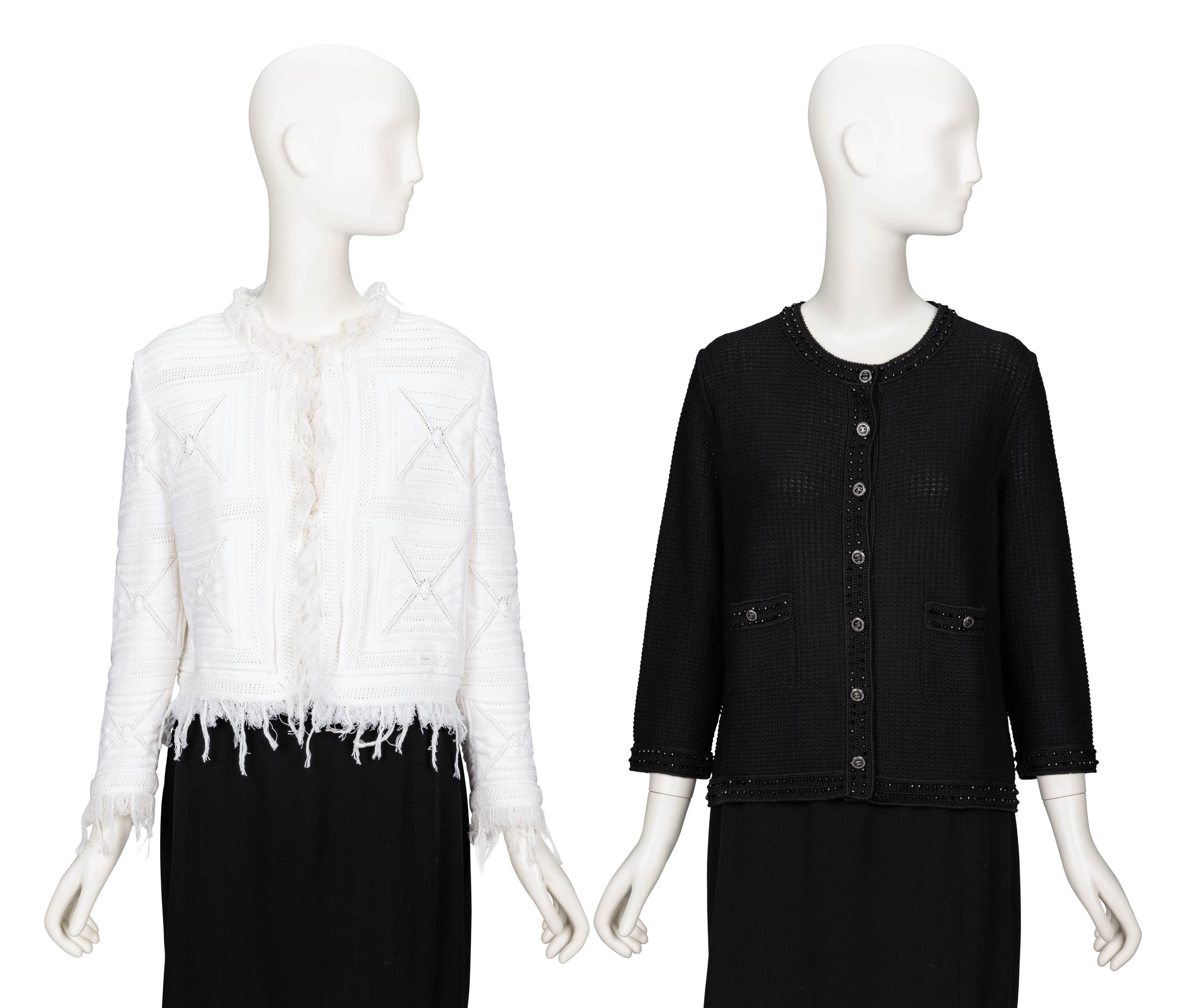 Chanel, Two Knit Cotton Cardigans