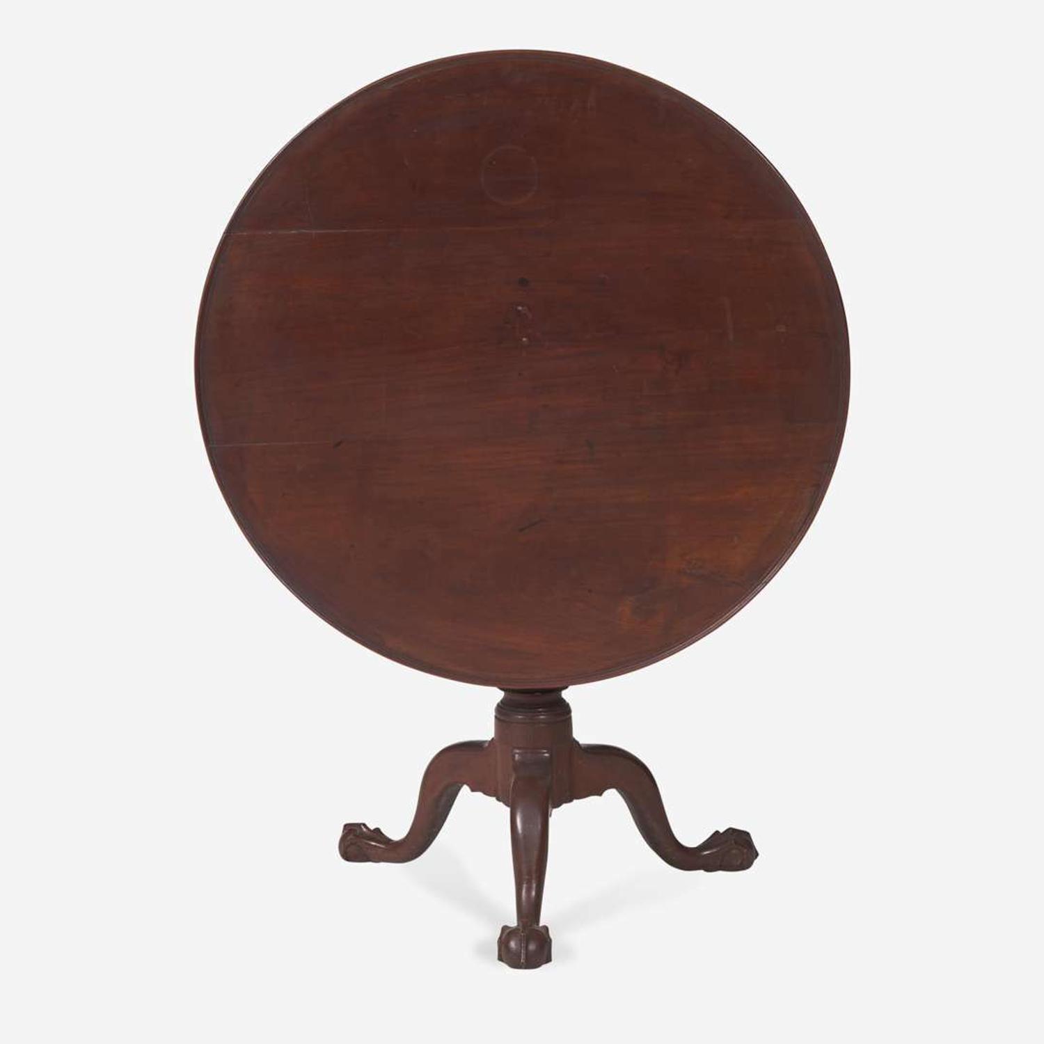 A Chippendale carved walnut tilt-top tea table Philadelphia, PA, or Salem County, NJ, circa 1780