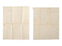 [ENSLAVEMENT & ABOLITION]. A northern preacher's letters concerning teaching soldiers from the 15th United States Colored Infantry Regiment as well as students at a freedmen's school in Nashville, Tennessee. 1863-1864.