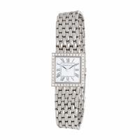 TIFFANY & CO., WHITE GOLD WATCH WITH DIAMOND BEZEL