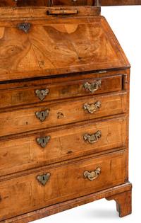A George II Walnut Secretary Bookcase