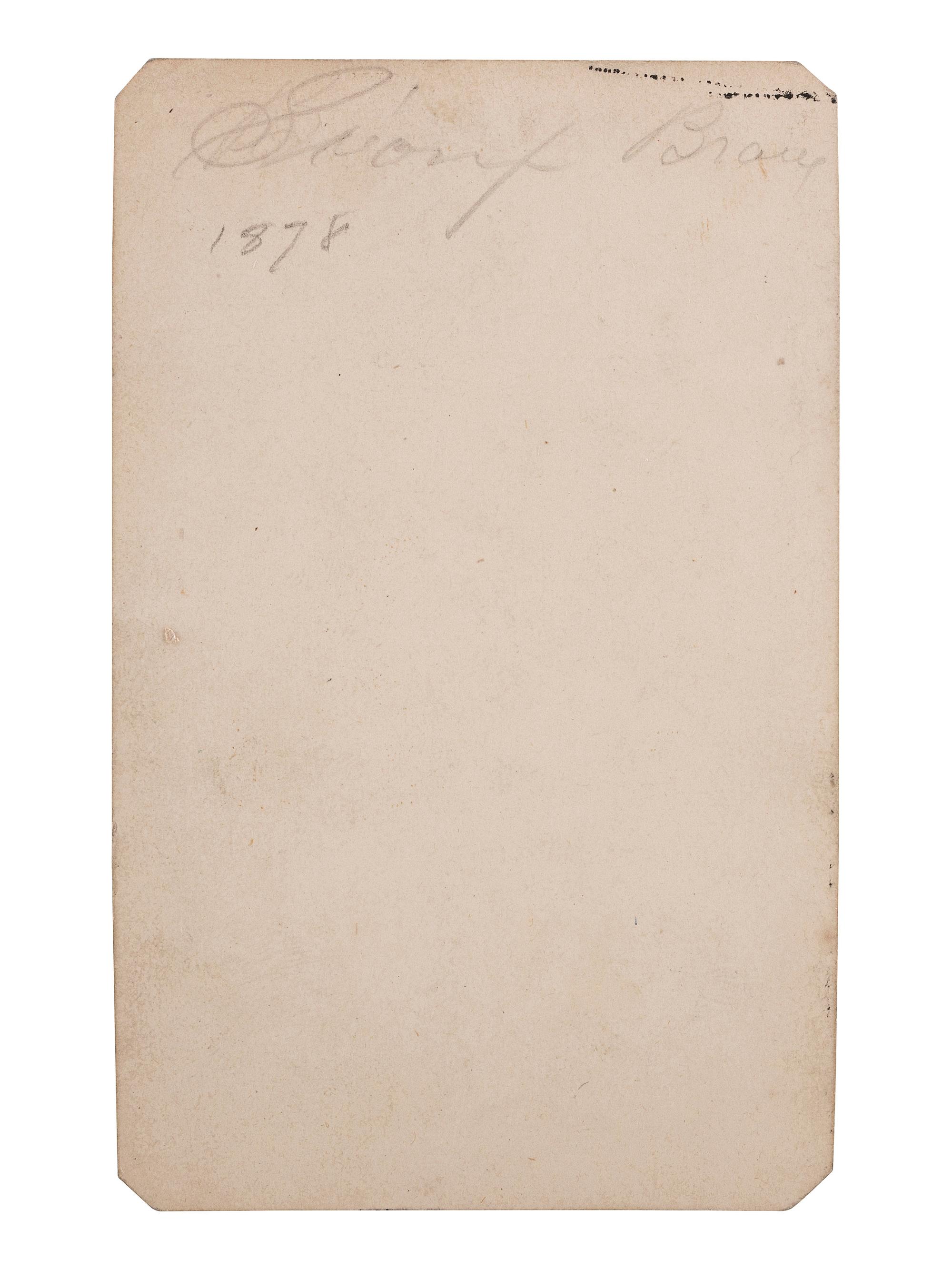 [NATIVE AMERICAN]. CDV studio portrait of a Sioux warrior. N.p.: n.p., [ca 1878].
