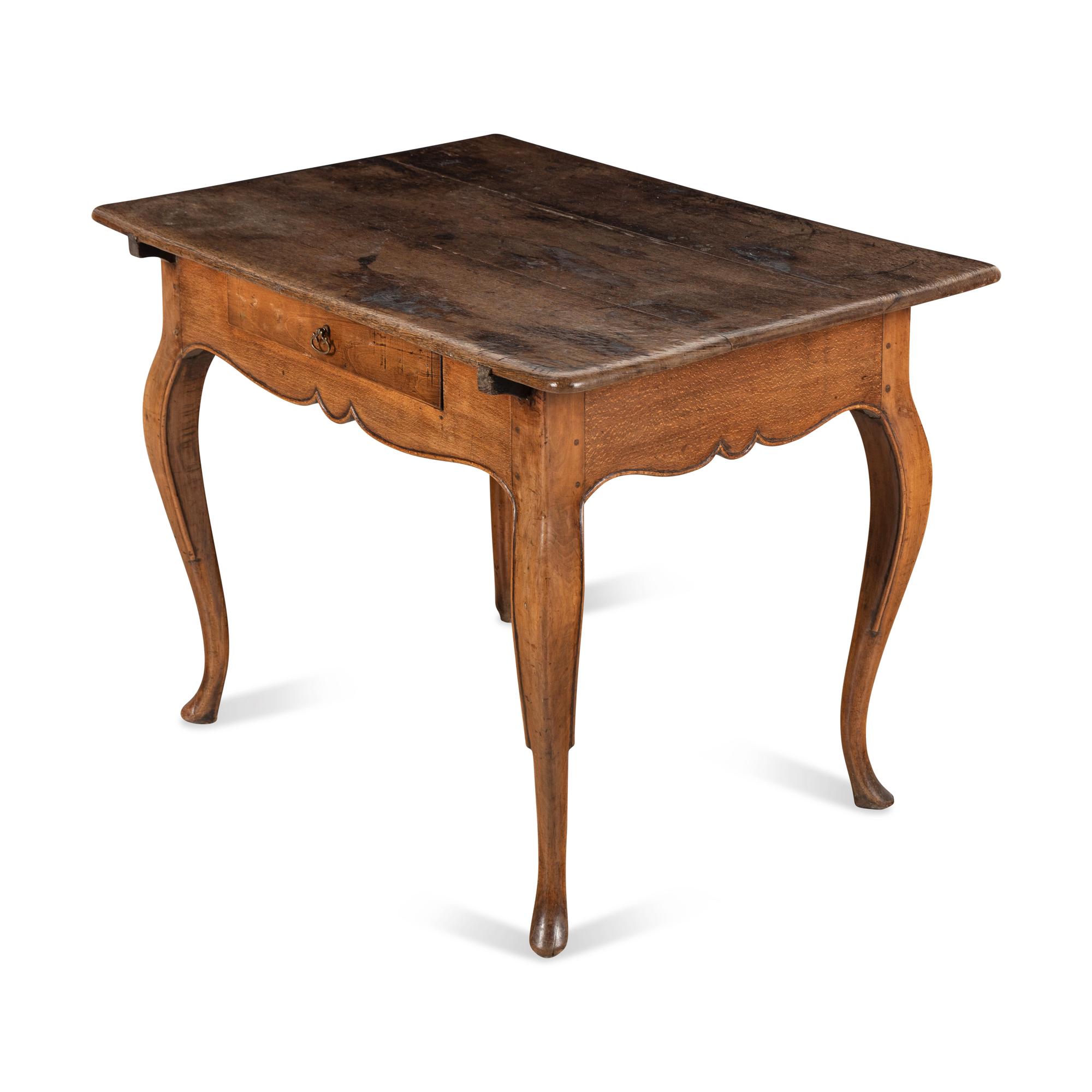 A French Provincial Walnut Console Table