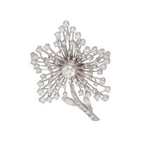 DIAMOND FLOWER BROOCH