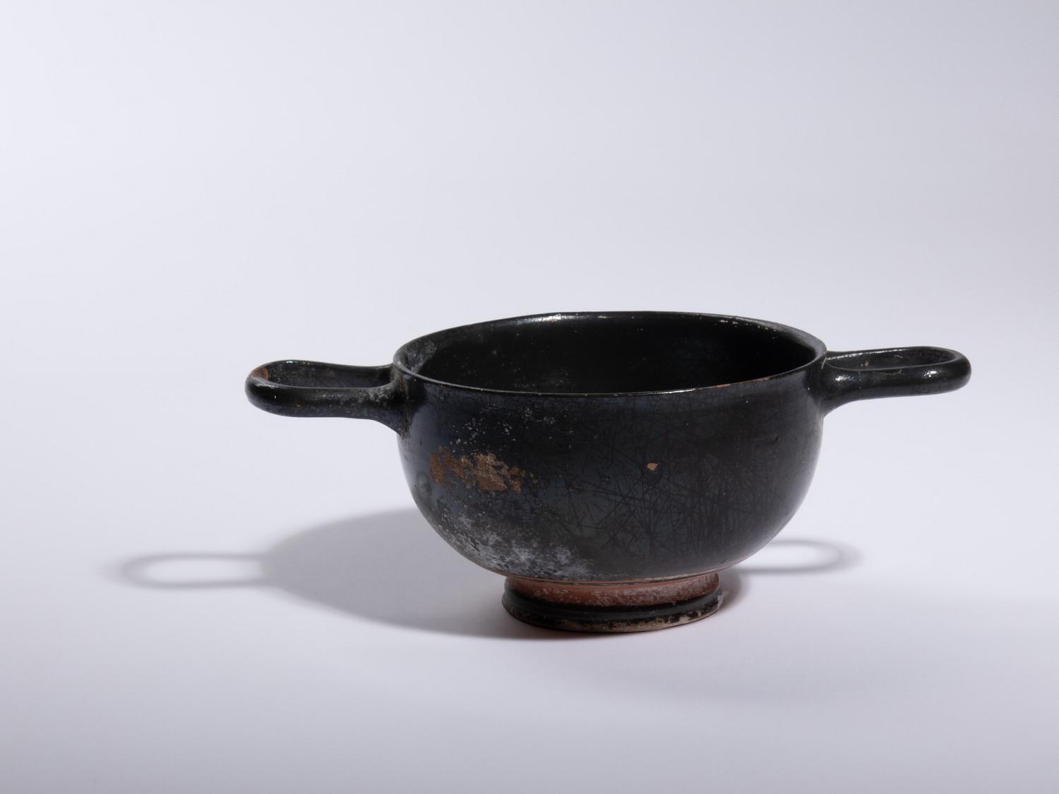 Two South Italian Black-Glazed Vessels