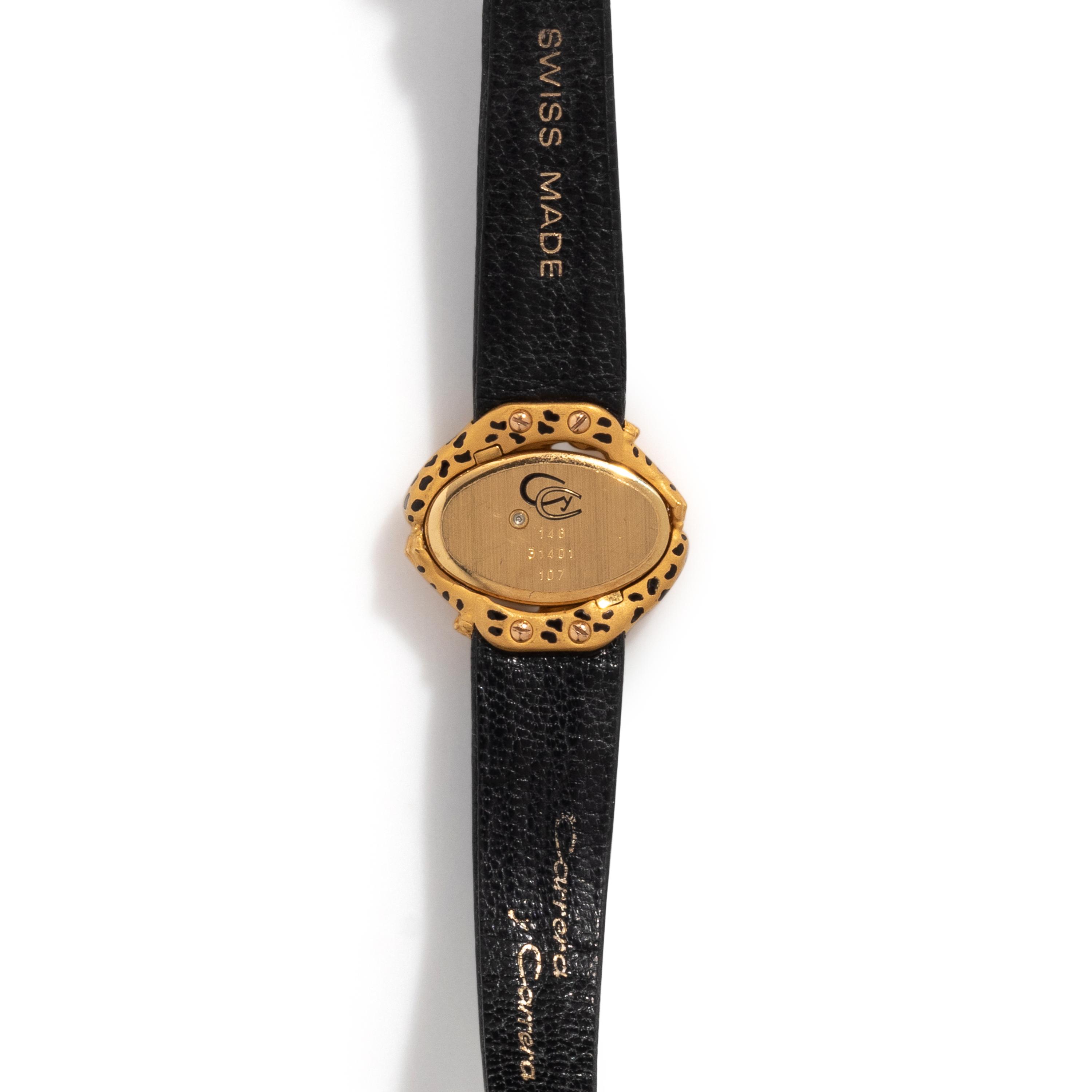 CARRERA Y CARRERA, 18K YELLOW GOLD PANTHER WATCH