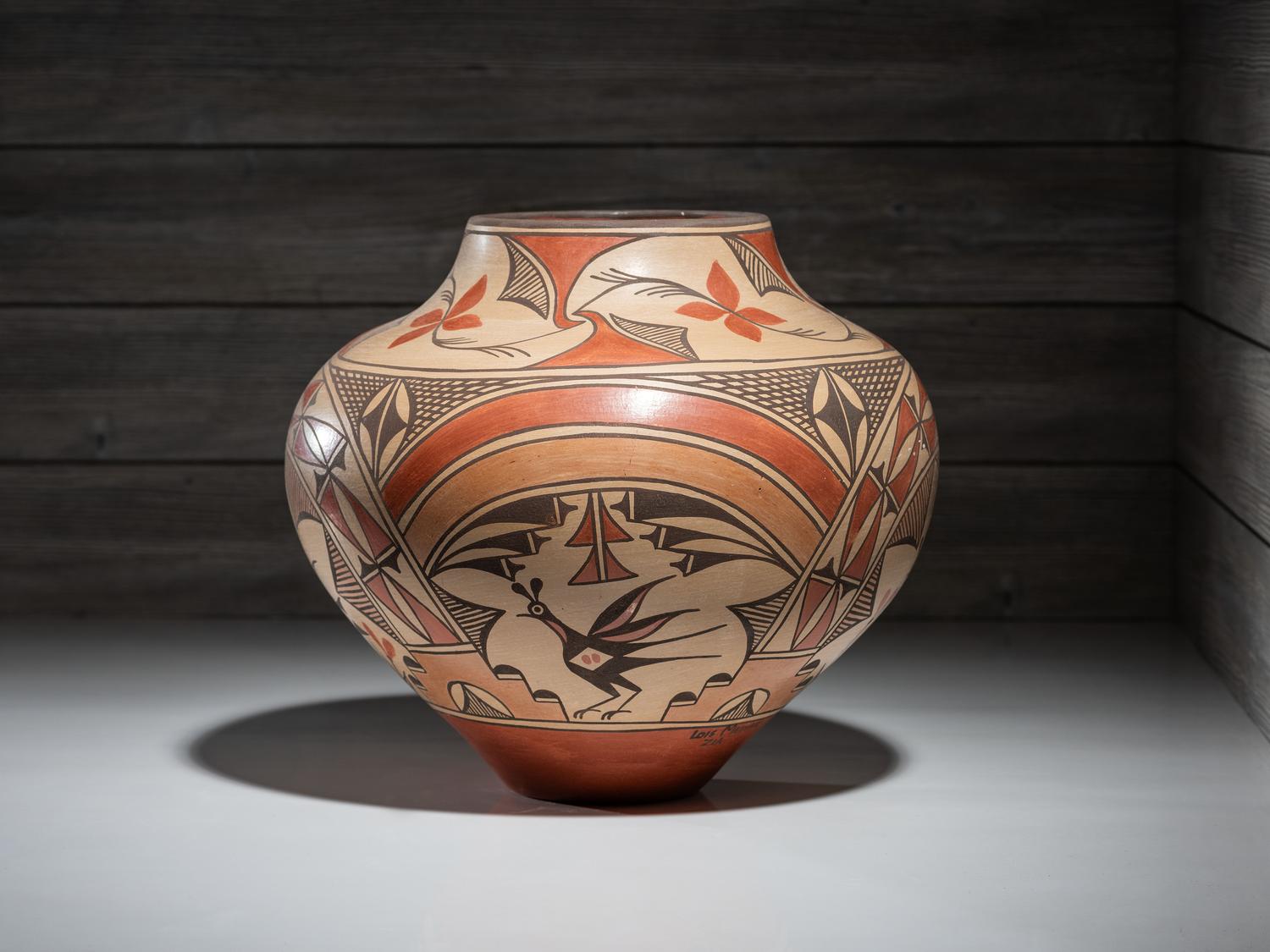 Four-Color Pottery Olla