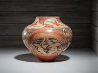 Four-Color Pottery Olla